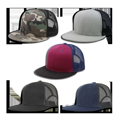 ผ้าฝ้ายล้างชายหมวก Snapback 56-58 ซม. หมวก Camo ปักแบบกำหนดเอง