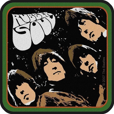 The Beatles Woven Iron Patches Rubber Soul Album Band โลโก้ขนาดที่กำหนดเอง