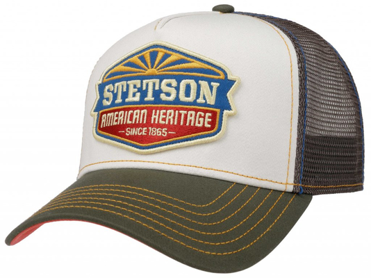 หมวกผ้าฝ้าย Stetson Trucker ซักแล้ว สวนสนุก American Heritage Designer Hats