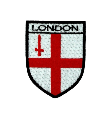 สหราชอาณาจักรอังกฤษโล่ธงแพทช์ปักเหล็กบนป้ายผ้าสำหรับเสื้อแขน
