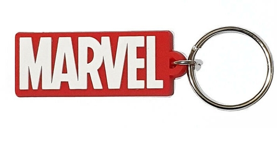 พวงกุญแจโลโก้ Marvel Avengers ยาง PVC