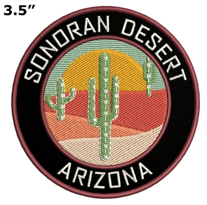Sonoran Desert Arizona แพทช์ปักลายปักเหล็ก / เย็บบน Applique ตกแต่ง