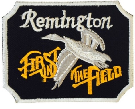 Remington Fire Arms Iron บนแพทช์เย็บปักถักร้อยสำหรับเสื้อผ้า 9x6cm