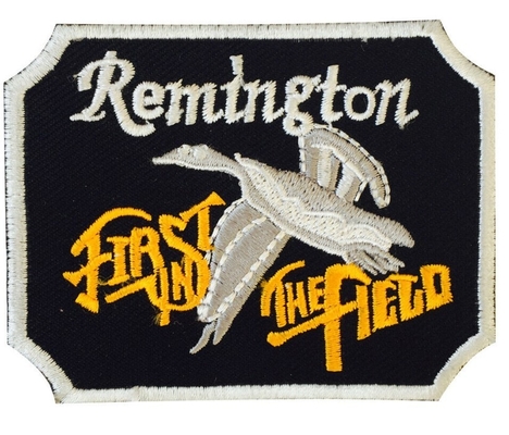 Remington Fire Arms เย็บปักถักร้อยเหล็กบนป้าย Patch สำหรับเสื้อผ้า 9x6cm