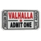 แพทช์โลโก้ยางแบบกำหนดเองสี Pantone ตั๋วทางเข้า Valhalla แพทช์ PVC อ่อน
