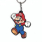 พวงกุญแจการ์ตูน Super Mario PVC ที่ทนทานพวงกุญแจ PMS สีโลโก้ที่กำหนดเอง