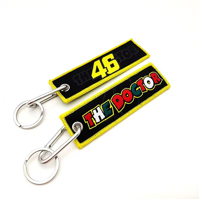 บุคคลบุคคลกระเป๋าว่าง โลโก้ที่กําหนดเอง แต่งผ้า เนื้อผ้า Keyring Key Fob Key tag เครื่องบิน เครื่องบิน Jet tag แต่งเครื่องบิน