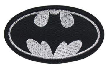 เย็บปักถักร้อยเหล็กบนแพทช์ Applique 4 &quot;BATMAN LOGO ขอบตัดความร้อน
