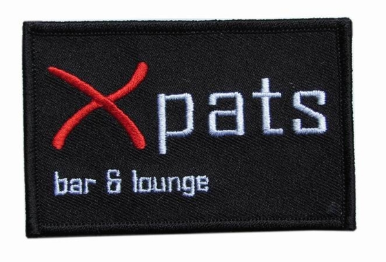 เหล็กบนแพทช์โลโก้ปัก Twill Felt X VIDEOS XVIDEOS กีฬาตลก