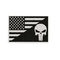 USA Flag Skull iron บนแพทช์ Black &amp;amp; White Army Combat Morale Applique