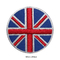 ธงชาติสหราชอาณาจักรรอบแพทช์ปักเหล็กบนเย็บบนป้ายสำหรับเสื้อผ้า