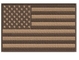 ผ้าทอลายทแยง American Flag แพทช์ปักเหล็กบน US Desert Tan Subdued Shoulder USA