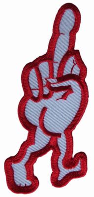 รูปทรงผิดปกติของสหรัฐอเมริกา Gesture Twill Embroidered Badge Patch ISO