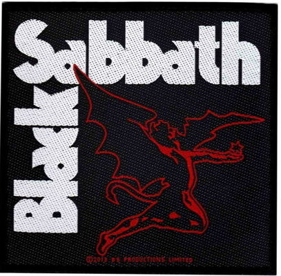 Black Sabbath Custom แพทช์ทอ 80mm เส้นผ่านศูนย์กลาง 8C Velcro Attachment